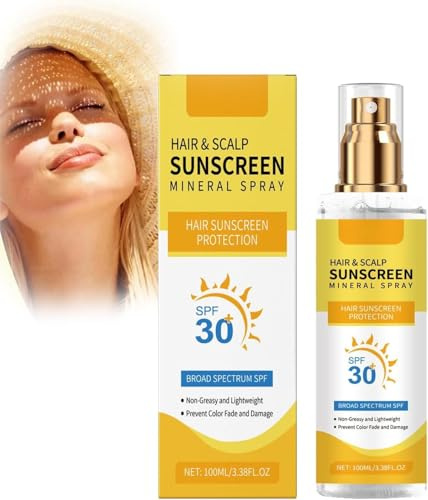Haar und Kopfhautschutzspray LSF 30, Sonnenschutz Für Die Kopfhaut, Nicht Fettend, für Kopfhaut und Scheitel, Erhält die Vitalität und Feuchtigkeit des Haares (1)
