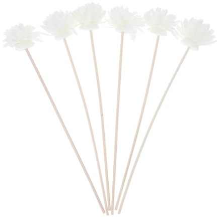 FUNOMOCYA 6 Piezas Varillas Difusoras de Fragancia Rattan Palitos Aromáticos para Hogar y Oficina Accesorios Decorativos para Bodas y