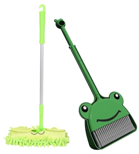 TOPPERFUN Escoba y Recogedor Para Limpieza De Hogar Escoba De Pequeña Ayudante De Limpieza Para Herramienta De Simulación Para Tareas Del Hogar