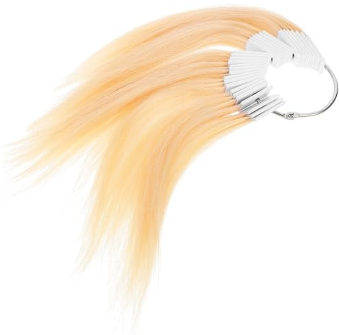 PRETYZOOM Nuancier de Couleur Cheveux Humains 30 Pièces en Vrais Cheveux pour Test de Teinture et Décoloration Échantillons Professionnels pour Coiffeurs et Particuliers