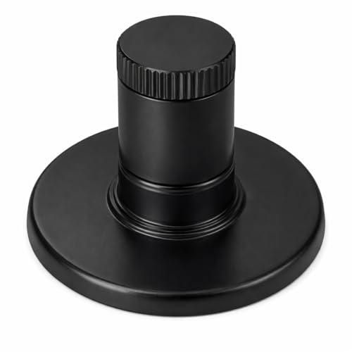 Galyon - Mando Oculto y Plafón para EJE CUADRADO | Repuesto Universal para Llaves de Paso y Grifería | Mango Ergonómico de Alta Resistencia en Acero | Compatible Agua Fría y Caliente (Negro)