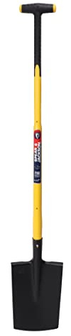 Spear & Jackson 81817 Bêche senlis 28 cm avec manche trimatière béquille 90 cm, Noir/Jaune