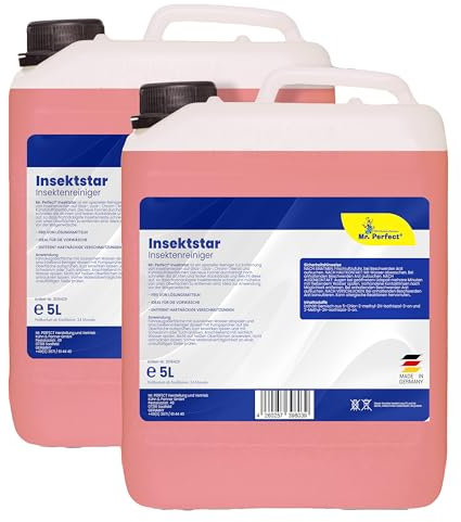 Mr. Perfect® Insectes-Star, élimination des insectes pour la voiture - 2 x 5 L