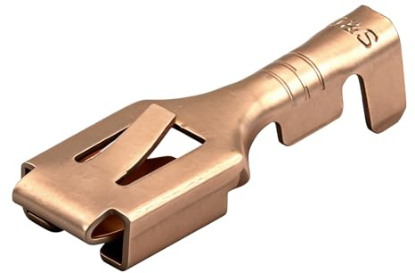 Heschen femmina spade rapida Splice capicorda 6.3 mm Crimp connettore non isolati 100 pz