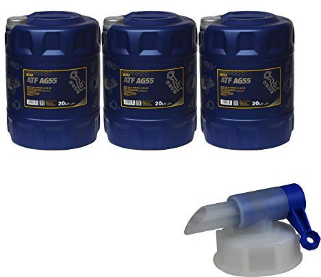 3x 20 L MANNOL Hydrauliköl ATF AG55 Hydraulic Fluid Automatik inkl. Auslaufhahn