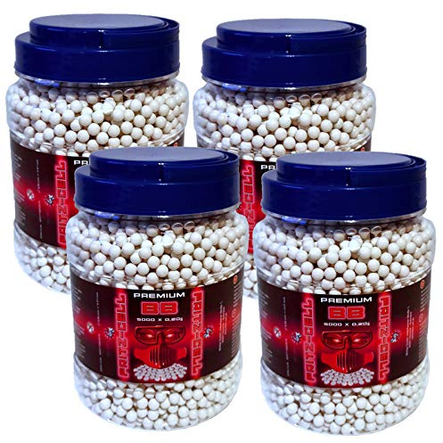 Fritz-Cell Airsoft BBS 6 mm Softair Kugeln 0,12 g – 4 x 5000 Stück
