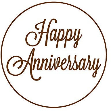 Happy Anniversary Keksstempel, Fondant