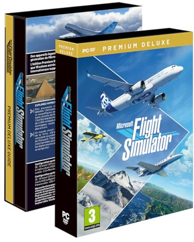 Microsoft Flight Simulator 2020 Premium Deluxe Edition (PC) – Simulateur de Vol Ultra-Réaliste MSFS 2020 – 37 000+ Aéroports, Météo en Temps Réel, Avions & Aéroports Exclusifs – Version Française