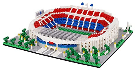 LULUFUN Juego de Bloques de construcción, Juego de Bloques de construcción de Campo de fútbol, Mini Bloques de construcción Micro, Kit de Modelo para niños y Adultos