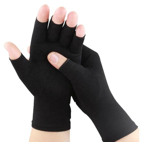 HOTCAKES Guanti a compressione per alleviare il dolore da artrite, comodi guanti elastici per artrite, per donne e uomini, offrono supporto per le mani per tunnel carpale, Raynauds e forniscono