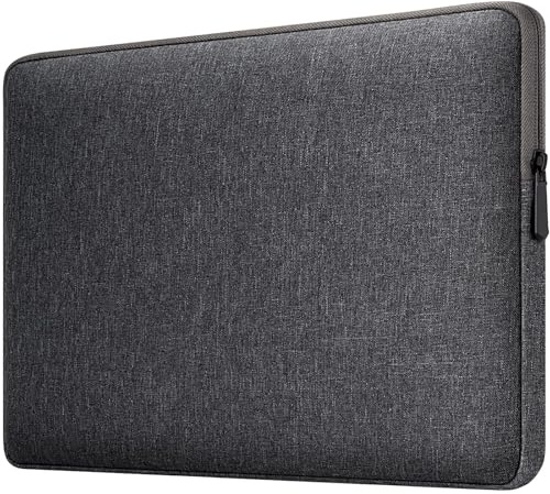 MicaYoung 14 Pulgadas Impermeable Funda Blanda para Ordenador Portátil Sleeve Compatible con Acer ASUS HP Chromebook 14/Samsung Galaxy Book Go 14/EliteBook/Notebook/ThinkBook/MagicBook, Gris Oscuro