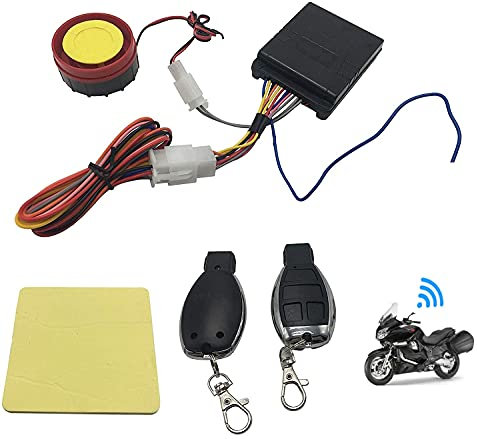 Sistema di Allarme Universale per Moto Sistema di Sicurezza Antifurto Telecomando Motore a 12V Suono e Vibrazione Molto Forte Kit allarme moto scooter universale sicurezza sirena 125dB + 2 telecomando