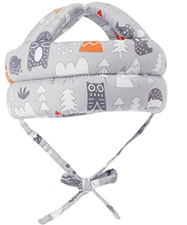 360°Anti-Kollision Baby Helm Kopfschutz Stoßfest Schutzhut Schutzhelm Säugling Kleinkind Kinder Kopfschutzkappe Schutzhut Baumwolle Hut Kopfschutzmütze Verstellbarer Kopfschutz, 6 bis 36 Monate