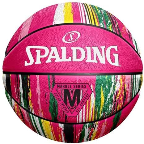 Spalding United Sports Marble Sz6 Ball, Unisex, Erwachsene, Regenbogenrosa, Größe 5