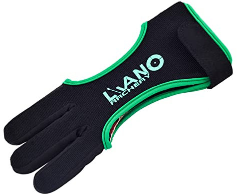 Ruiqas Gants de tir à l'arc réglables à 3 Doigts - Accessoires pour tir à l'arc recourbé et à l'arc