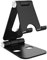 Simpeak Support Téléphone, Petit Support Dock Uniquement Compatible avec Téléphone Portable, Support Téléphone Bureau, Support Smartphones Aluminium - Noir
