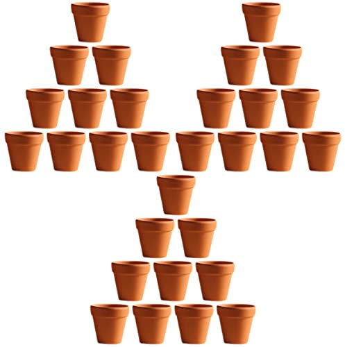 TOYANDONA 60 Pz Vasetti Terracotta Con Sottovaso 3,5 Cm Vaso Per Piante in Terracotta Vasi Per Fioriere in Piccoli Vasi Di Dargilla Piccola Ceramica Piccolo Cactus