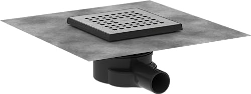 hansgrohe 56248800 RainDrain Point Punktablauf 150/150 Edelstahl gebürstet Komplettset