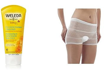 Champú para cabello y cuerpo Weleda Calendula Baby, 200 ml (el envase puede variar) & Jané 5 Culottes Lavables, Calzoncillos de corte alto, Talla Única, Tejido Elástico