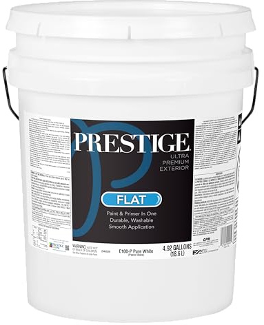 PRESTIGE Paints Exterior Paint and Primer in One, 5-Gallon, Flat, Blue Sky