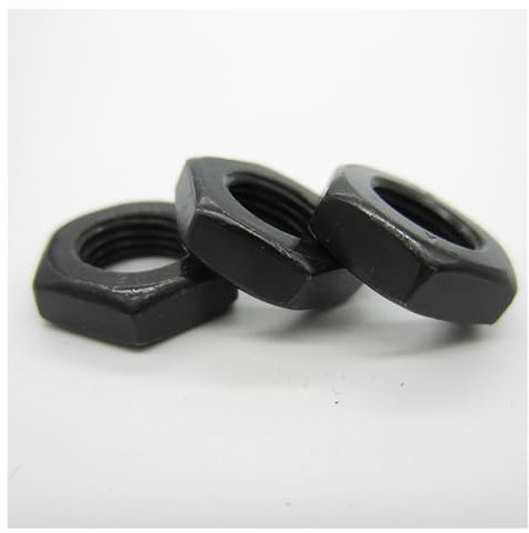 10/50 STÜCKE M6 M8 M10 M12 Schwarz Grade 8.8 Kohlenstoffstahl Sechskantmutter Sechskantmutter Schraubenmutter (Size : M12X1.75(10PCS))