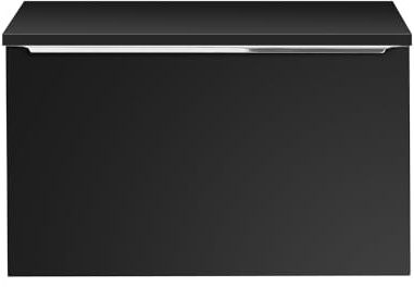 Lomadox Badezimmer Waschtischunterschrank 80cm, schwarz matt, 2 Schubladen