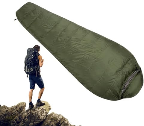Schlafsäcke für Erwachsene | Campingschlafsack aus Daunen für den Winter | Leichter Campingschlafsack für Erwachsene, wasserdicht, bei kaltem Wetter Soydan