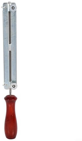 Kettensägenfeile mit Halter? Rostfreie Kettensägenfeile mit Holzhalter (Durchmesser 4,8 mm)