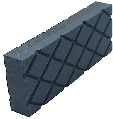 jojofuny 1pc High-density Sharpening Stone Portable Manual Sharpener Stylish Grids Groove Design for Home Use Quickly Sharpens Kitchen Knives and Scissors Compact and Easy to Store Black