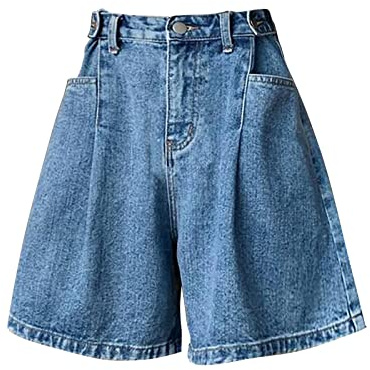 Short Sport Femme: Short en Denim pour Femmes Taille Haute Décontracté Short en Jean Effiloché Déchiré Vintage Été #