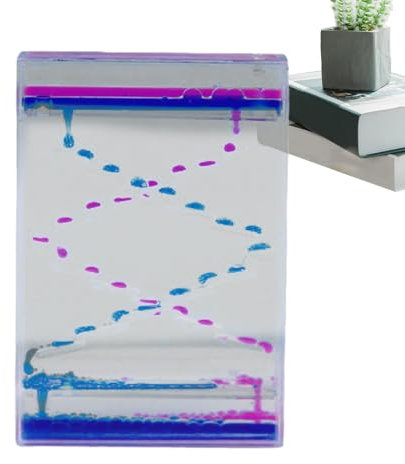 Minuterie de liquide, barboteur de mouvement liquide | Sablier à l’huile acrylique,Jouets apaisants anti-Stress, jouets de bureau, décoration de bureau, minuteries d'eau, jouets sensoriels liquides po