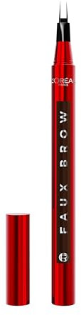 L'Oréal Paris Penna Sopracciglia, Per Sopracciglia Folte e Colorate, Tenuta Fino a 48H, Effetto Ultra Naturale, No Transfer, Infaillible Faux Brow, Tonalità: Dark Brunette, 1 g