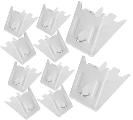 WATIIFUFU 10pcs Freezer Storage Rack Shelves Refrigerator Shelf Clips Heavy Duty Stainless Steel Locking Cabinet