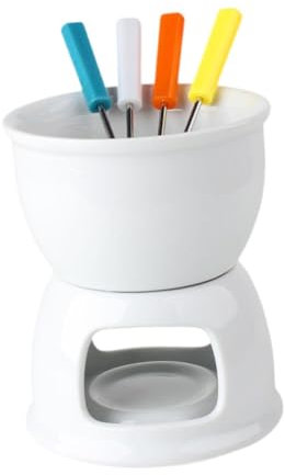 Pitycbo Schokoladenfondue -Topf, Teelicht -Porzellan Schmelztiegel Kochgeschirr, Essschmelzbecher, Topf für Party -Themen -Abendessen Geburtstage