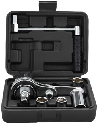 Genérico Juego De Llave Multiplicadora De Par,Juego De Llaves De Par | Extractor De Tuercas Con Casquillos Y Kit Cambio Neumáticos Para Taller, Camiones Y Autocaravanas