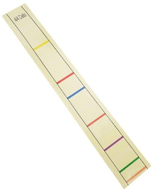 MINAOLULUS Cello Etikettenaufkleber aus Papier Gelb Leicht zu Entfernen Praktische Fingerpositionsmarkierung für 4/4 Cello für Anfänger Beim Üben des Griffbretts