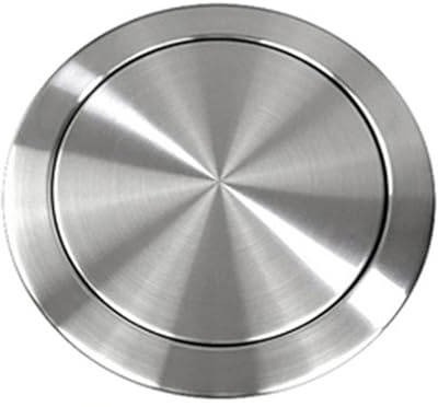 YUSSEQDD Cubo de basura de acero inoxidable con tapa abatible para cocina, baño, restaurante, hotel, baño, 22-25 cm