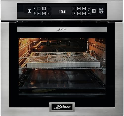 KAISER Four électrique encastrable EH 6306 N R - En acier inoxydable - 86 l - 15 carats - Écran LED