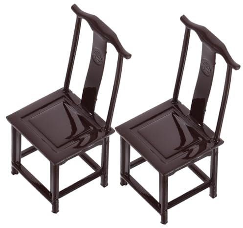PartyKindom 2 Stück Abs Möbel Modell Filigranes Design Leicht Dekorativ für Wohnzimmer Schlafzimmer Balkon Puppenmöbel Zubehör