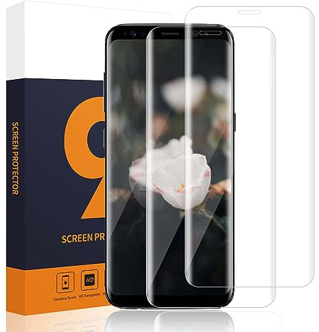 Carantee 2 Stück Schutzfolie für Panzerglas für Samsung Galaxy S9, 9H Härte, Sensitive Touch Schutzglas, Anti-Bläschen, 3D Runde Kanten, Anti-Öl, 0.33mm HD Klarsicht Samsung S9 Displayschutzfolie