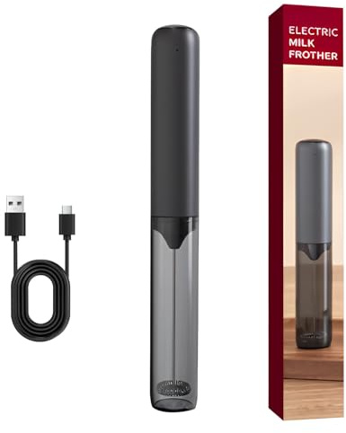 Milk Frother Handheld Rechargeable Coffee Frother Stainless Steel Whisk