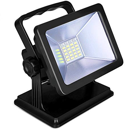 OYOCO 15W Work Light with Magnetic Base,LED Flood Light,180° Rotatable,Waterproof Spotlights, 3 Light Modes,6.5 Runtime-Hands Free for Construction,Car Repair,Camping,Emergency