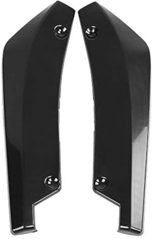 Duokon 1 paio di spoiler paraurti posteriore universale, paraurti posteriore modificato modificato in auto Diffusore diffusore Alette Canard (nero)