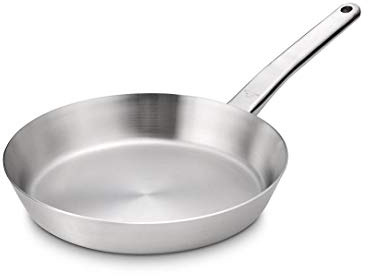 Gerlach Prestige Pfanne 24 cm Aus Edelstahl Edelstahlpfanne Bratpfanne Für Gas Elektro Induktion Keramik Herd Pfannen Bratpfannen Küche Küchenzubehör, Silber