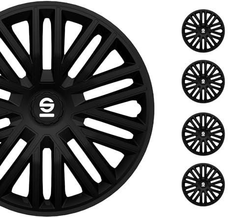 Sparco Enjoliveurs Bergamo - 14-pouces - Noir - Set de 4 pièces
