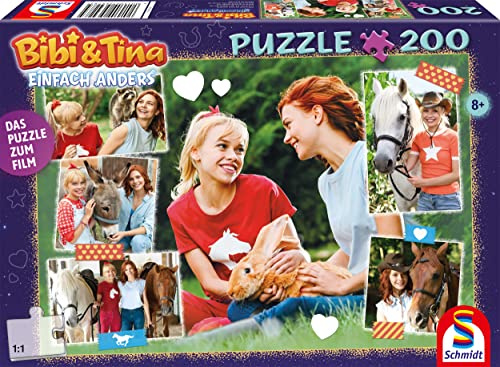 Film 5, Tierische Freunde, 200 Teile (Puzzle): Kinderpuzzle Bibi & Tina 200 Teile