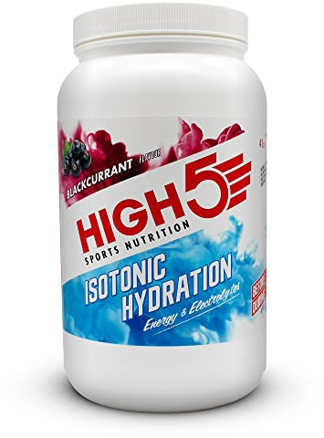 HIGH5 Hydration Energy Drink Powder | Isotonic Electrolyte Hydration | 28 g Carbs | 25mg Magnesium | Added Postbiotics | Zero Fat | (Blackcurrant, 1.23kg)
