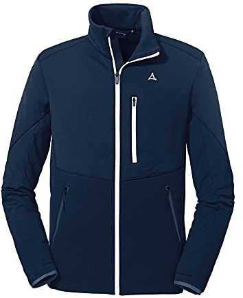 Schöffel Herren Fleece Jacket Lodron M, atmungsaktive Fleecejacke aus 4-Wege-Stretch, Funktionsjacke mit Body-Mapping Technologie und Original ÖSV Logos