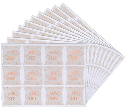 Create idea Rosa Kalenderaufkleber 10 Blatt Monatsplaner Aufkleber Selbstklebende Tabs Dekorative Aufkleber für Büro Tagebuch Notizbuch