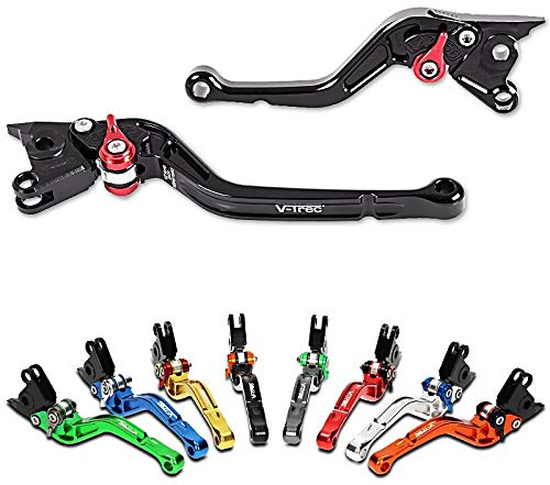 V-Trec - Motorrad Kupplung Bremshebel-Set kompatibel mit Honda Hornet 750 2023 mit ABE Kurz/Lang